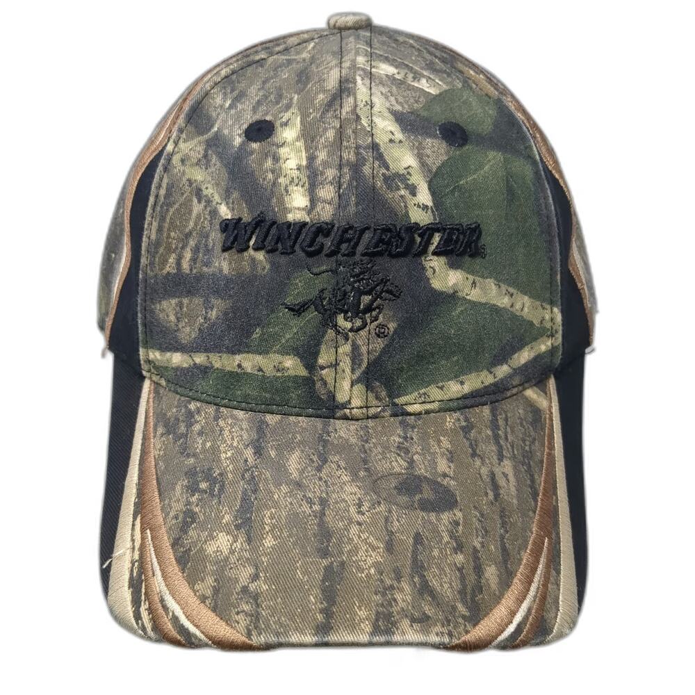 Signatures Winchester Baseball Cap Green Brown Black Camo One Size Hat Slideback